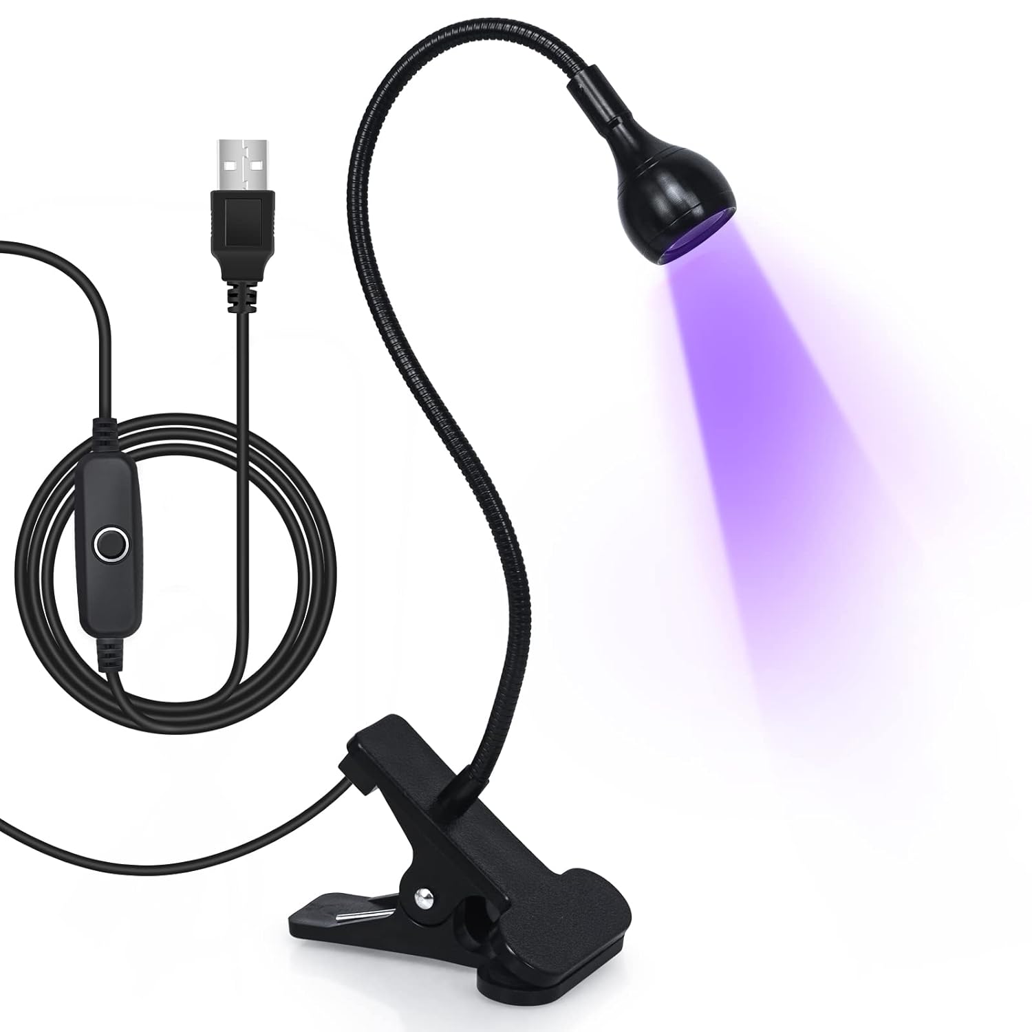 AORAEM_Nail_Lamp_LED_Nail_Manicure_Dryer_Curing_Light_with_Black_Gooseneck_and_Clamp_for_Gel_Nails