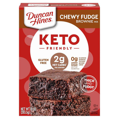 Duncan Hines Gluten Free Chewy Fudge Brownie Mix – Smart Pantry Dessert for Carb Conscious Households