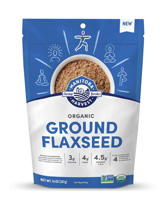 Manitoba Harvest Organic Ground Flaxseed – Thoughtful Health-Conscious Gift for Plant-Based Eaters, Smoothie Bowl Staple