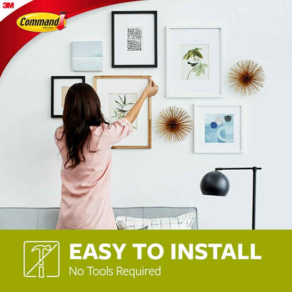 Command 5 lb Frame Hanger for Intentional Small Spaces, Residue-Free Adhesive Hanging
