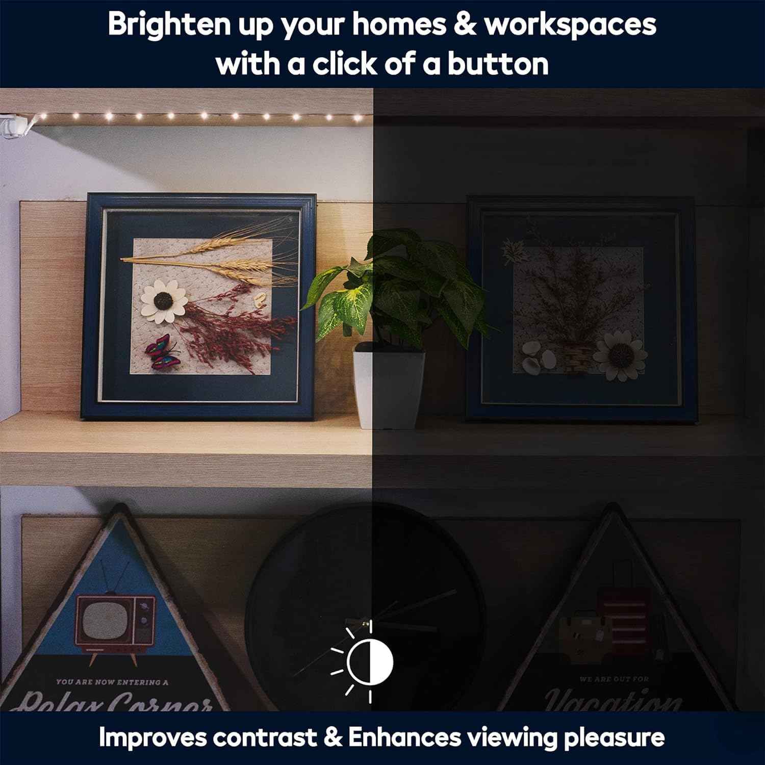 LuminEra SlimLine LED Strip Lights – Thoughtful Housewarming Gift for New Homeowners and Renters