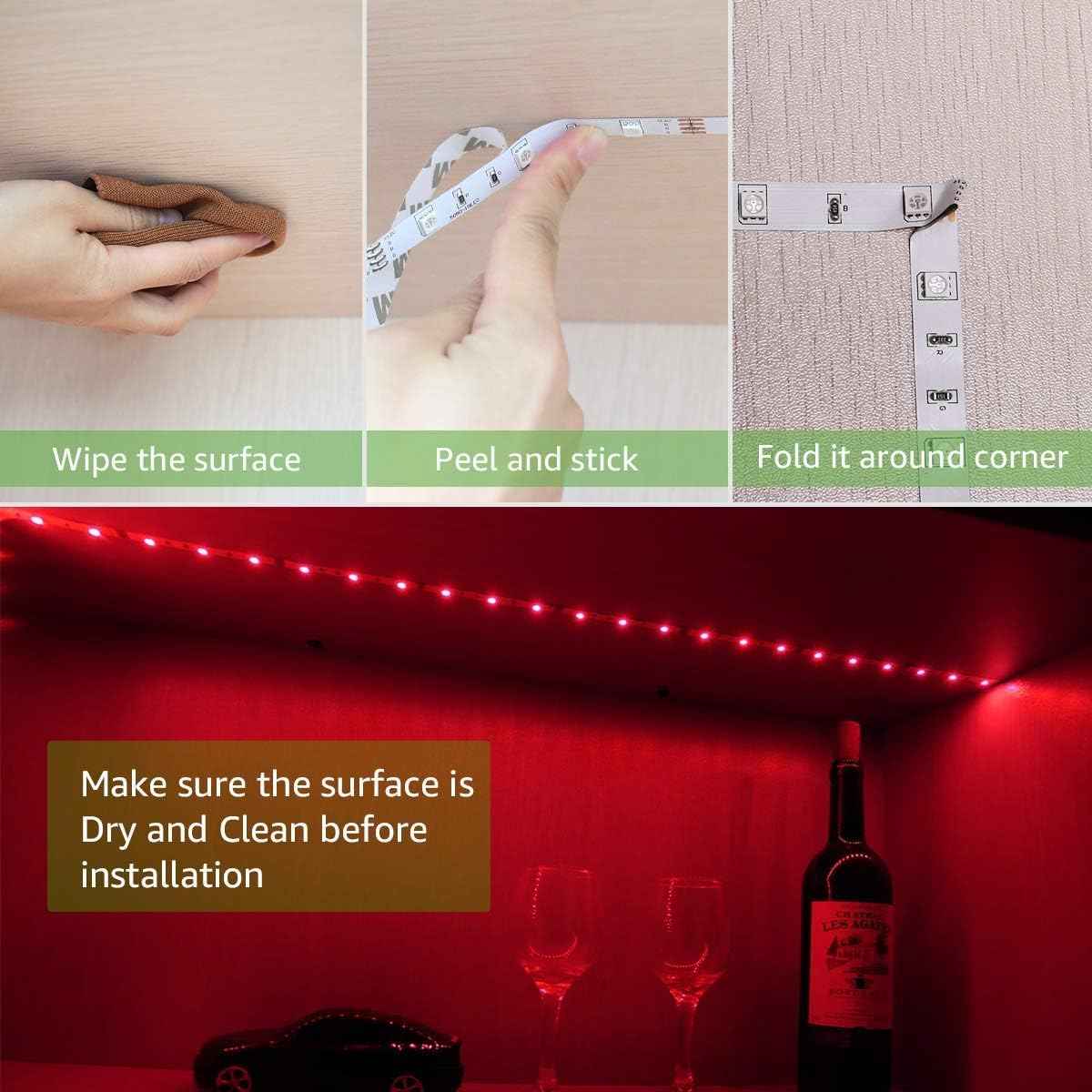 GlowVibe Battery LED Strip Lights – Thoughtful Birthday Gift for Her, Cozy Bedroom Mood Lighting