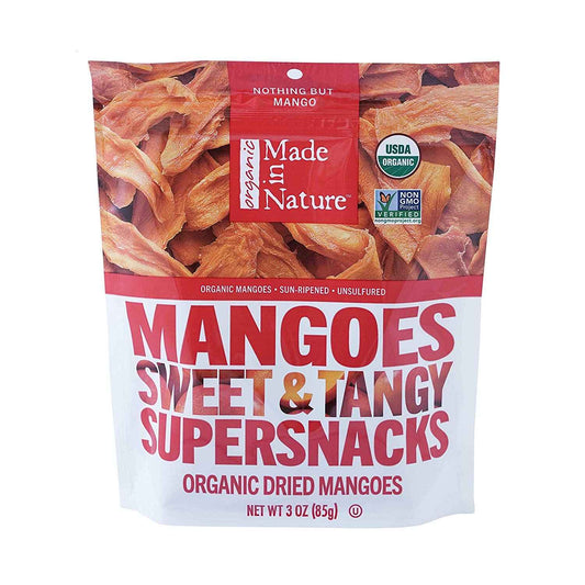 Made in Nature Organic Dried Mangoes – Clean-Label Desk Snack for Mindful Afternoon Breaks