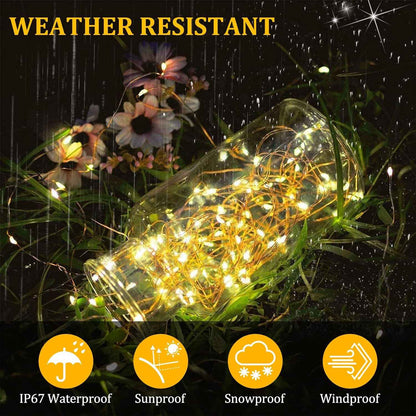 Minimax Home Flameless LED Fairy Lights – Cool-Touch 3V String Lights, Safe Around Kids & Pets
