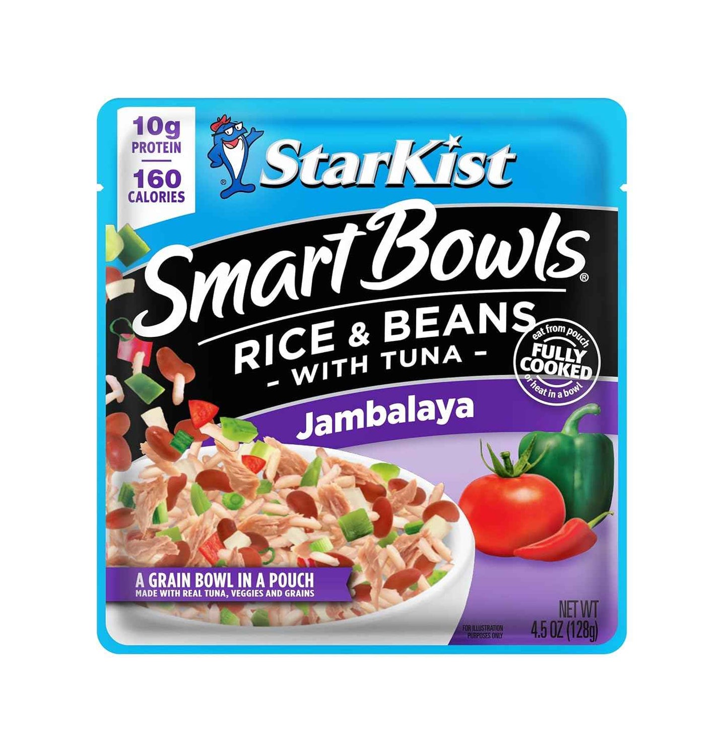StarKist Smart Bowls Tuna Rice and Beans Jambalaya 4.5 oz Pouch – Shelf Stable Camping and Road Trip Meal With Zero Refrigeration
