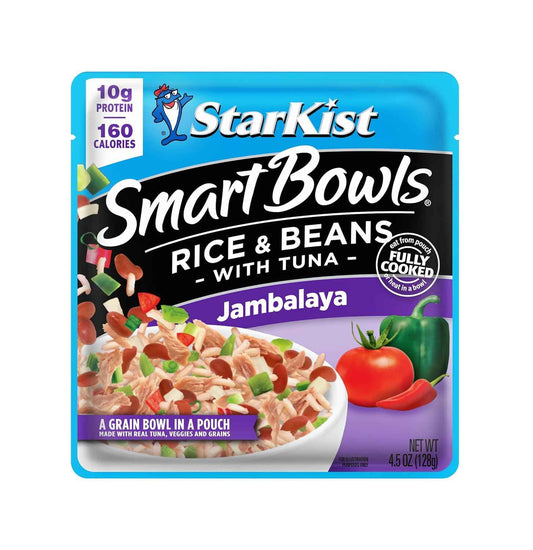 StarKist Smart Bowls Tuna Rice and Beans Jambalaya 4.5 oz Pouch – Shelf Stable Camping and Road Trip Meal With Zero Refrigeration