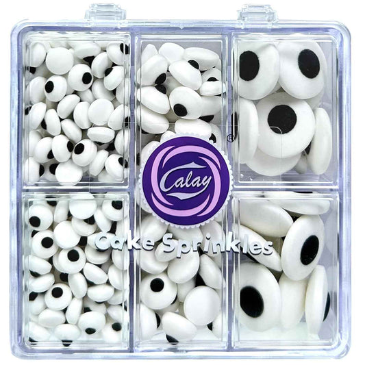 Halloween Candy Eyeballs for Cake – Playful Dessert Toppings for Kids' Spooky Birthday Decor