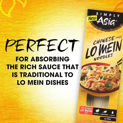 Simply Asia Lo Mein Noodles, Chinese Style No MSG – Clean-Eating Pantry Staple for Mindful Home Cooking