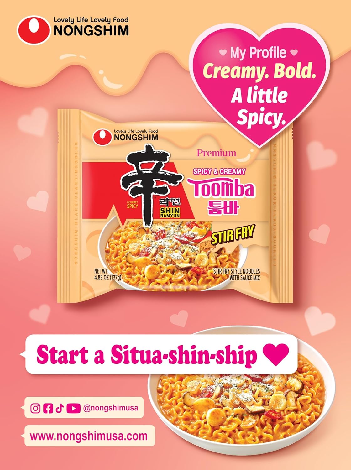 4.83 oz individual serving size for a filling single-person meal