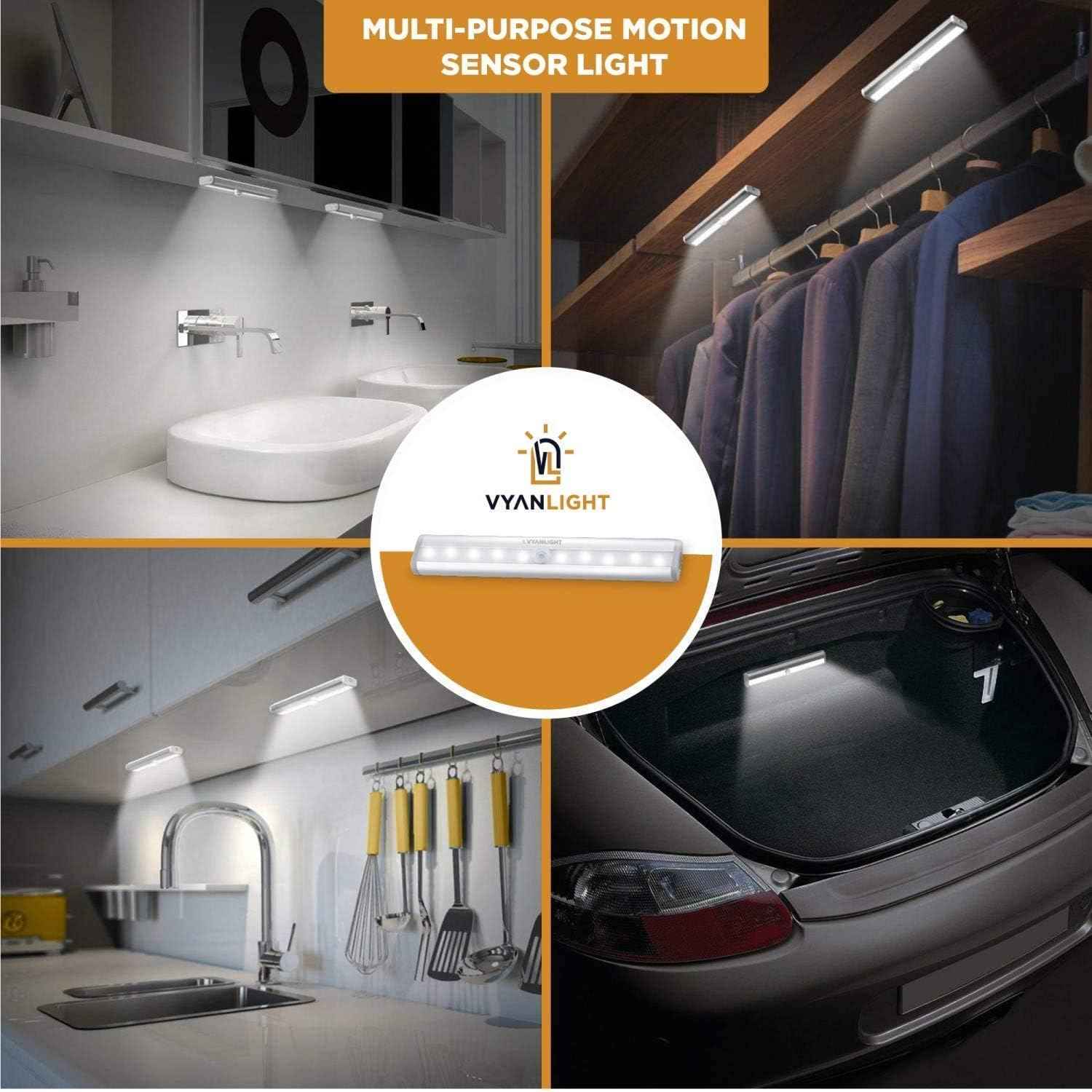 VYANLIGHT Motion Sensor Under Cabinet Light – Clean-Line Wireless Lighting for Intentional, Uncluttered Homes