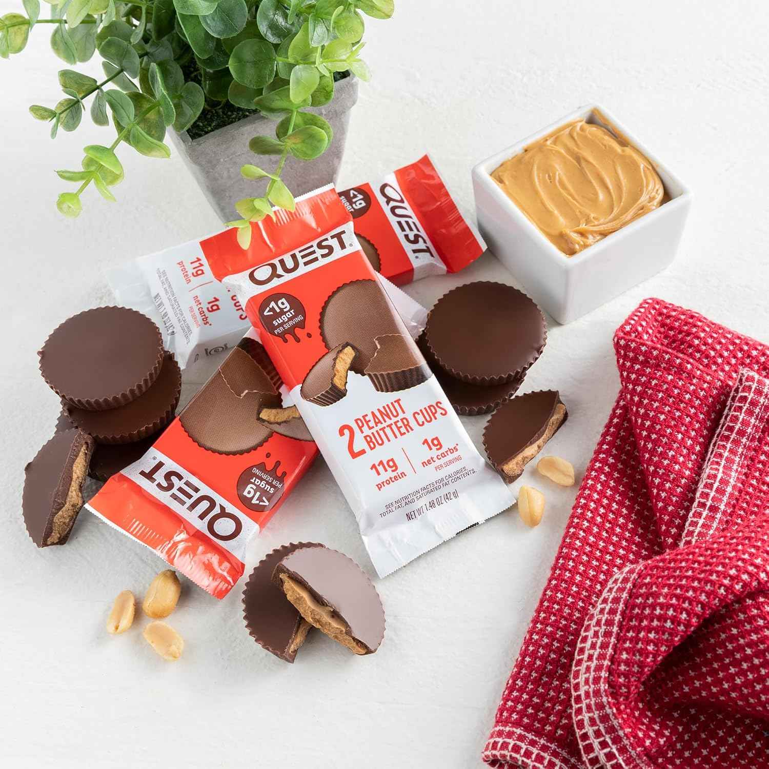 Quest Nutrition Peanut Butter Cups – Office Desk Snack for Afternoon Focus Without Sugar Crashes