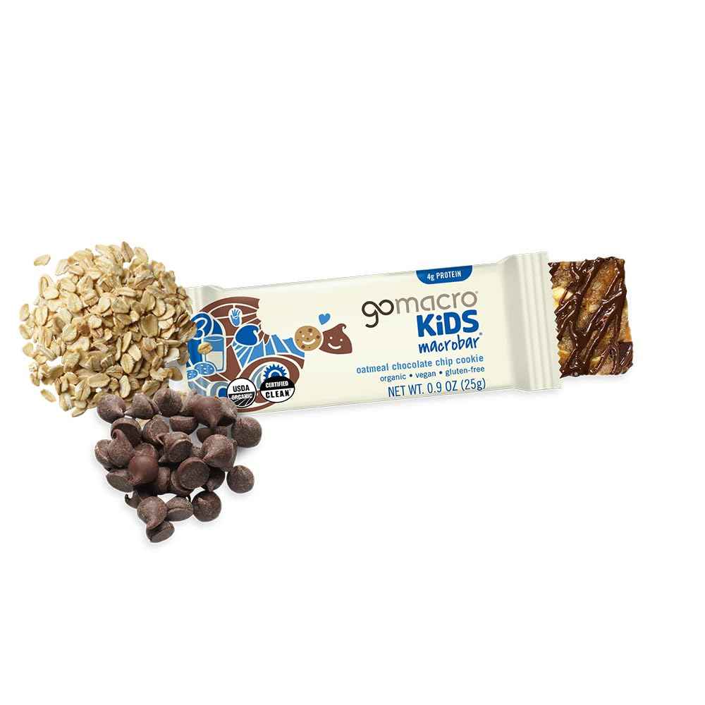 GoMacro Kids MacroBar Organic Snack Bars – Portable Vegan Bar for Hiking Trails and Road Trips