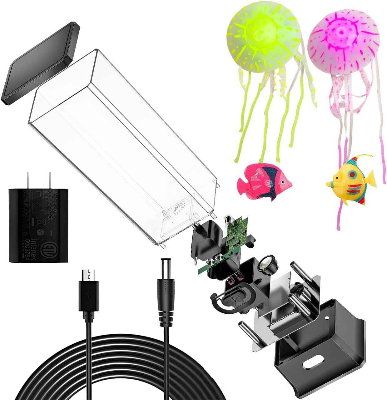 CALOVER Jellyfish Lamp – Modern Bedroom Accent Light, Color-Changing Glow for Cozy Home Ambiance