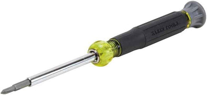 Klein Tools 32581 4-in-1 Electronics Screwdriver – Precision Bit Set for Terminal Block and Service Truck Technicians