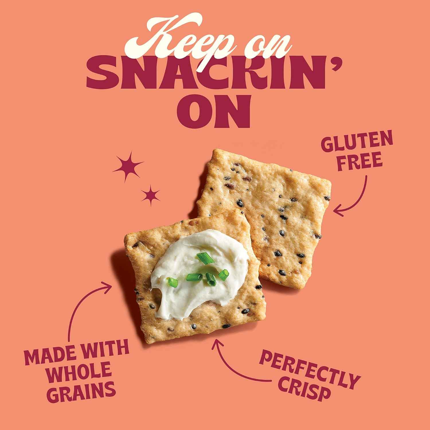 Back to Nature Gluten Free Rice Thins – Durable Resealable Snack for Camping Trips, Picnics, and Open-Air Entertaining