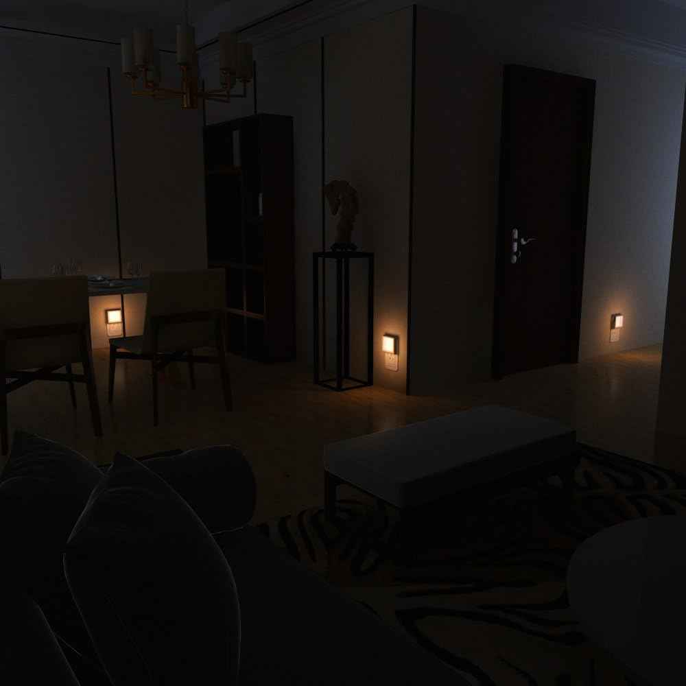 MAZ-TEK Dimmable Night Light for Kids Room – Warm White LED with Auto Sensor, Cool to the Touch