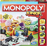 Monopoly Junior Board Game – Safe Indoor Activity for Kids Ages 5 to 8, Screen-Free Family Play