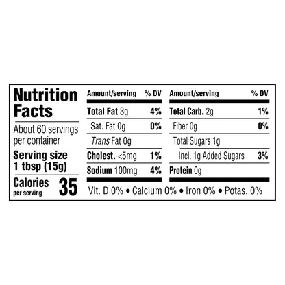 40 calories per 1 tablespoon serving