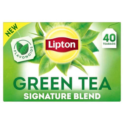 Lipton Signature Blend Green Tea with Jasmine – Calming Daily Wellness Ritual, 100mg Flavonoids Per Cup