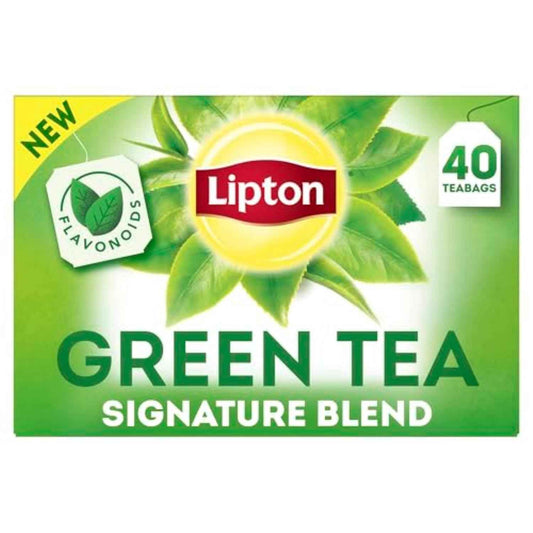 Lipton Signature Blend Green Tea with Jasmine – Calming Daily Wellness Ritual, 100mg Flavonoids Per Cup