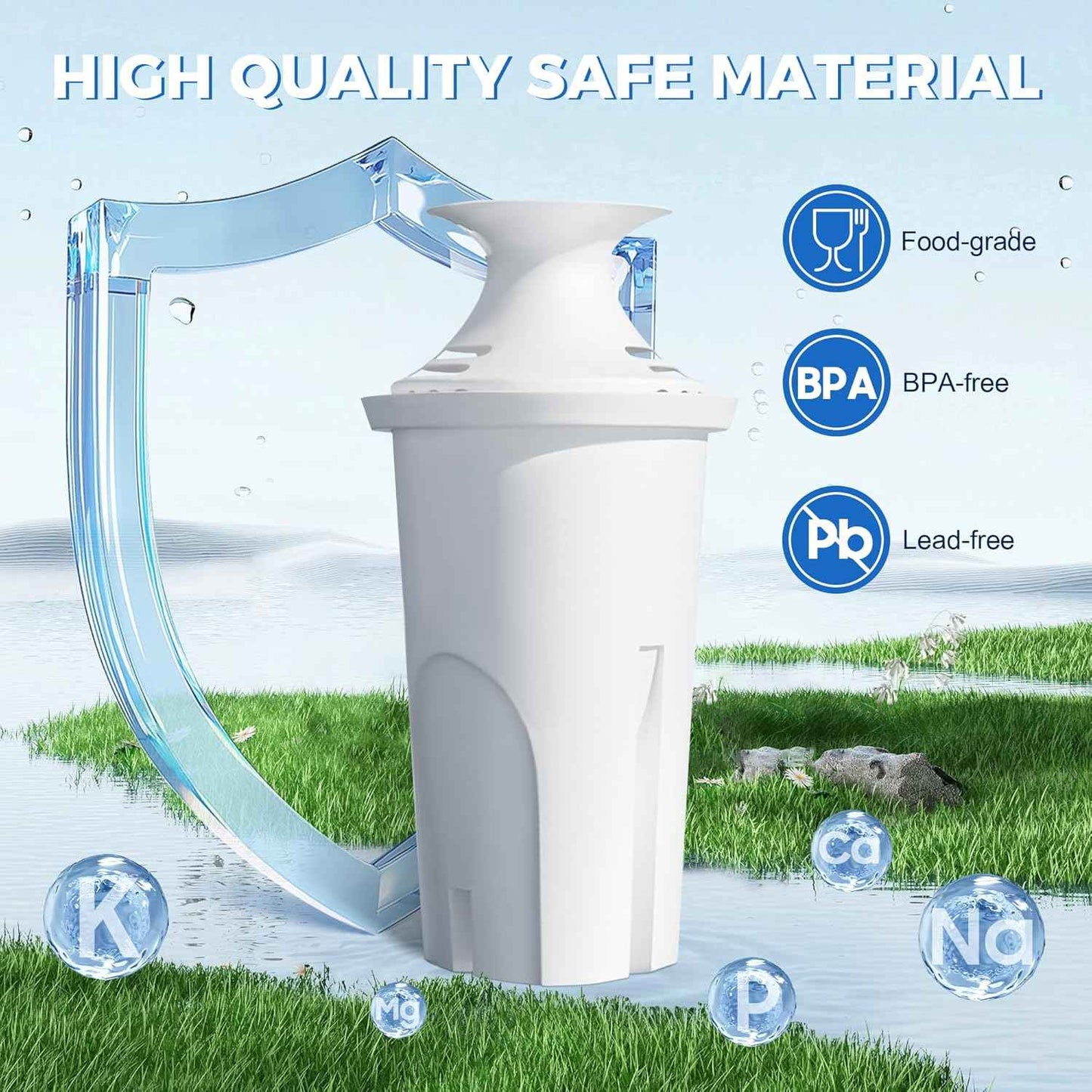 DESENRUIS Brita-Compatible Water Filter 6-Pack – Practical Housewarming Gift for New Homeowners and Renters
