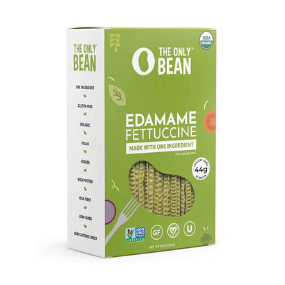 The Only Bean Edamame Fettuccine for Fast Post-Workout Meal Prep, 5-Minute High-Protein Pasta