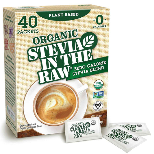 Stevia In The Raw Organic Stevia Sweetener Packets – Streamlined Countertop Sweetener for Clutter-Free Kitchens