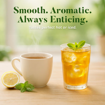 40 individually wrapped tea bags for freshness, portability, and single-serve convenience