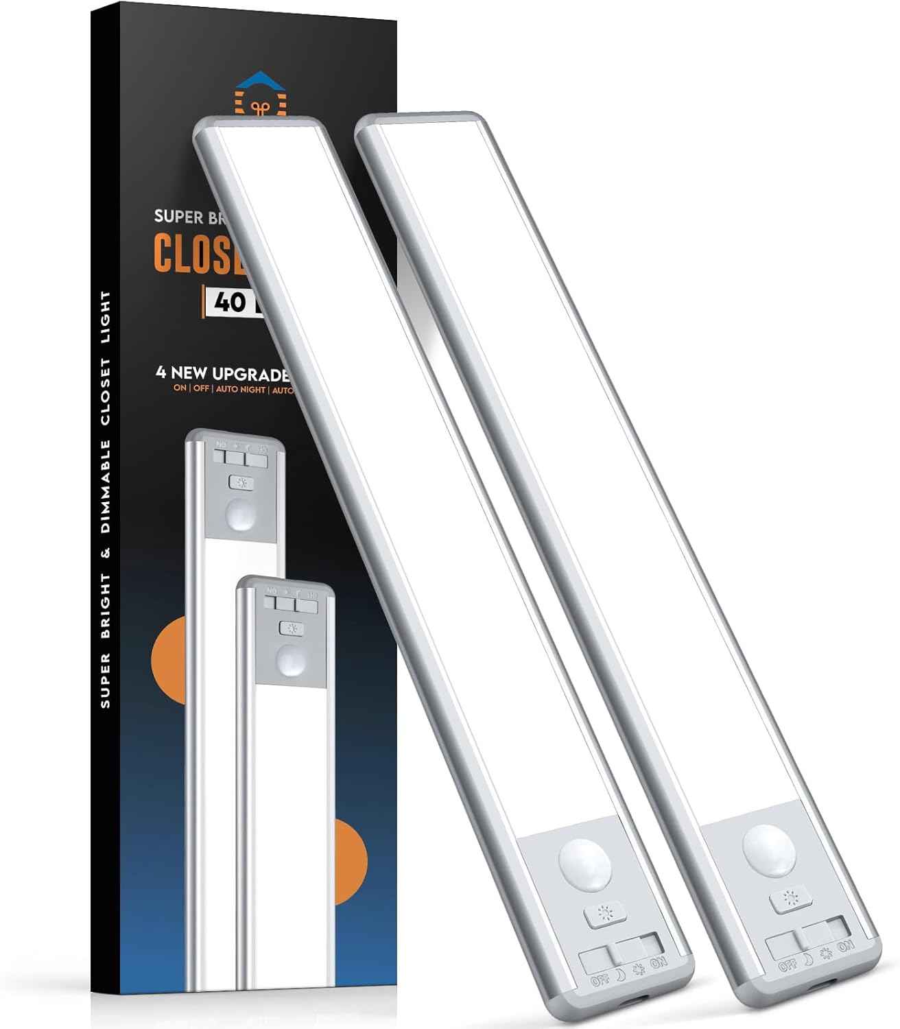 BLS LED Light Bar – Zero-Wire Minimalist Under Cabinet Lighting, Magnetic Mount for Clean Uncluttered Walls