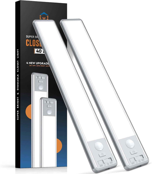 BLS LED Light Bar – Zero-Wire Minimalist Under Cabinet Lighting, Magnetic Mount for Clean Uncluttered Walls