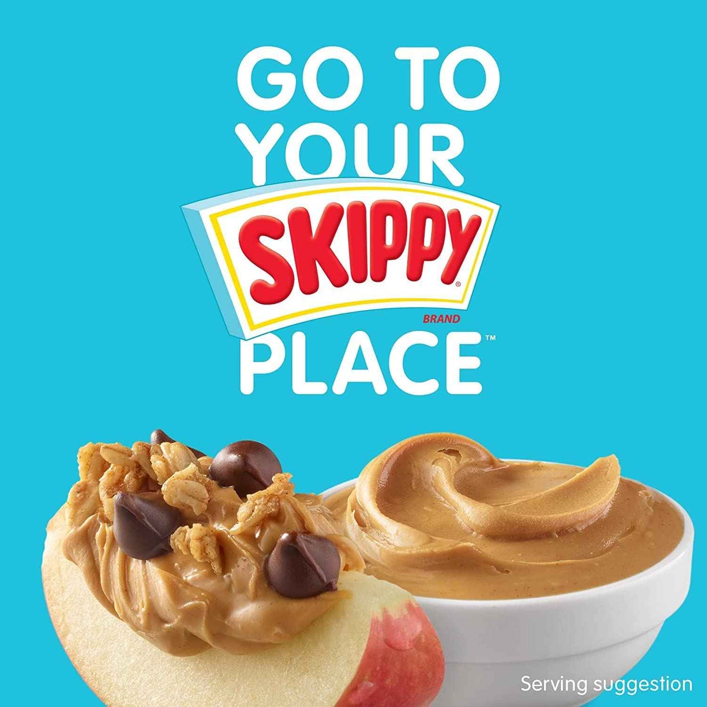 SKIPPY No Sugar Added Creamy Peanut Butter – School Lunchbox Safe Spread for Picky Eaters