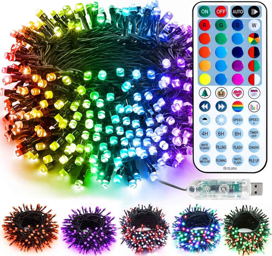 BrizLabs IP44 Waterproof String Lights – Patio and Porch Decor for Covered Outdoor Spaces