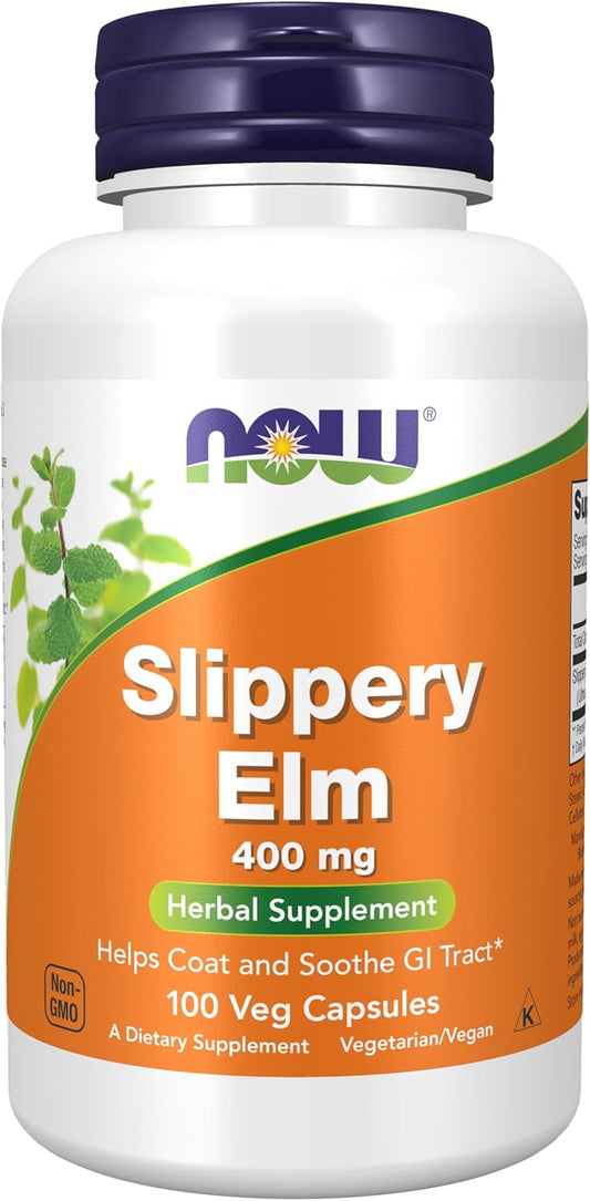400 mg standardized slippery elm (ulmus rubra) bark per capsule
