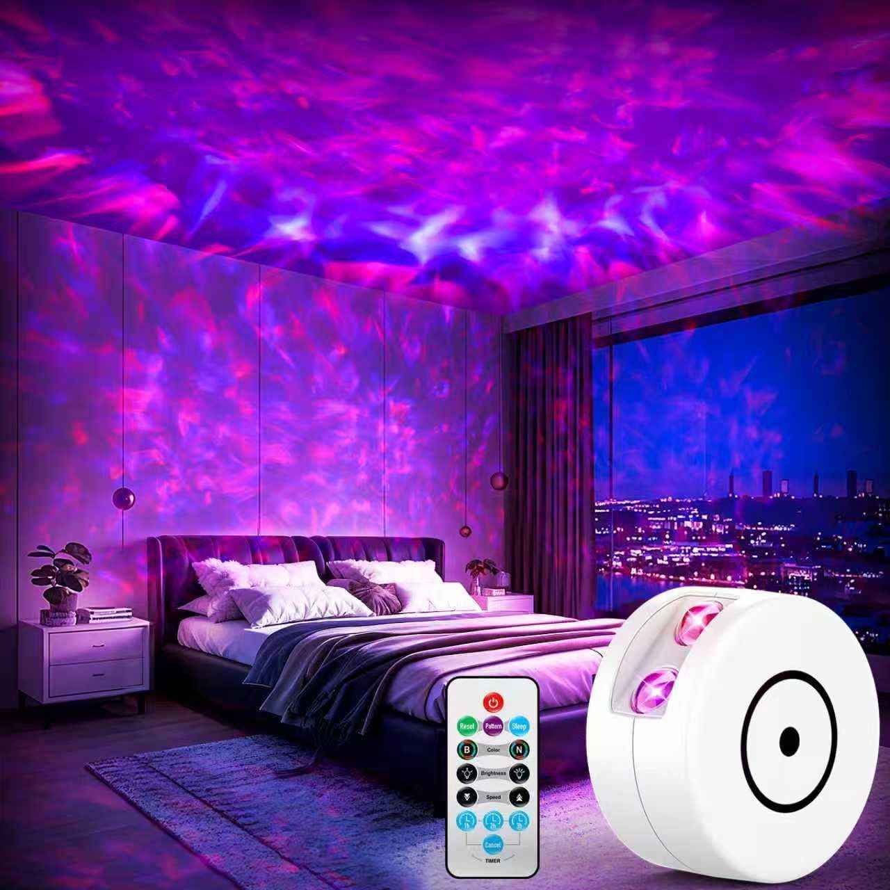 Lumaverse Galaxy Star Projector – Living Room Aesthetic Accent, Starry Nebula Ceiling Projector with Timer