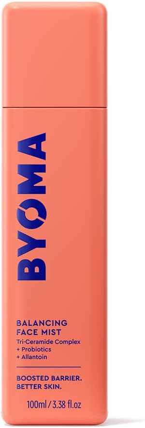 BYOMA Balancing Face Mist - pH Balanced Face Toner with Ceramides, Probiotics & Allantoin - Alcohol Free Toner Spray - Balance, Soothe & Refresh Throughout The Day - 3.38 fl. oz
