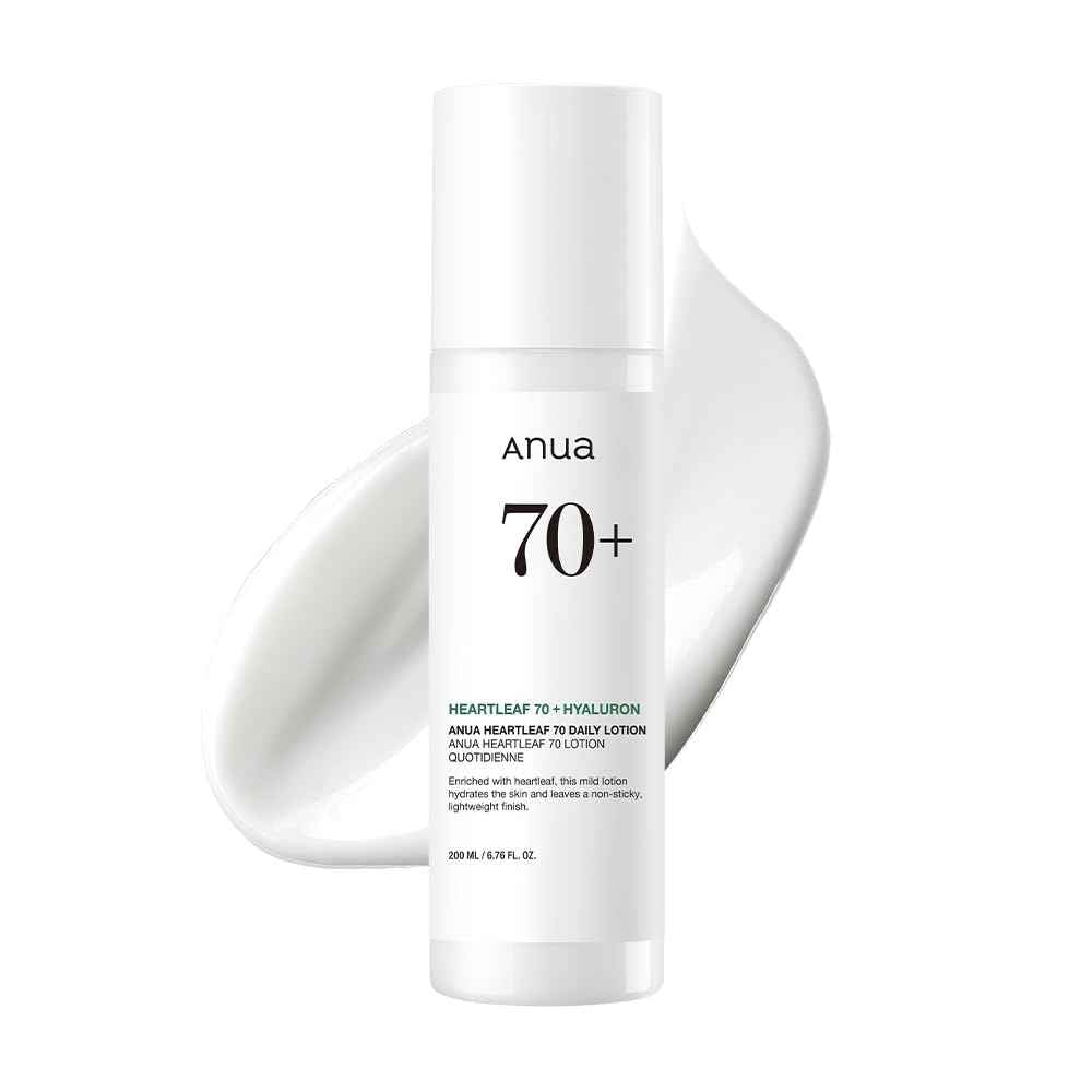 Anua Heartleaf Daily Lotion, Lightweight Face Moisturizer with Hyaluronic Acid, Gentle & Calming Face Cream for Soothing, Hydration, & Moisture Barrier for Dry Skin, Korean Skincare, 6.76 fl.oz.