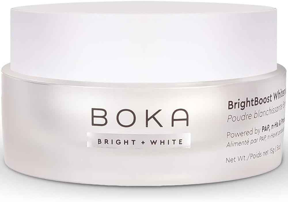 Boka Teeth Whitening Powder - Nano Hydroxyapatite, Appropriate for Sensitive Teeth, Whitening - Toothpaste Alternative with Essential Oils, Has Probiotics, Multivitamins & Aloe