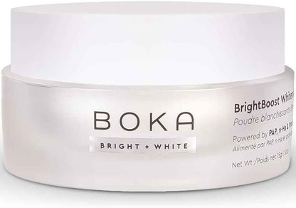 Boka Teeth Whitening Powder - Nano Hydroxyapatite, Appropriate for Sensitive Teeth, Whitening - Toothpaste Alternative with Essential Oils, Has Probiotics, Multivitamins & Aloe