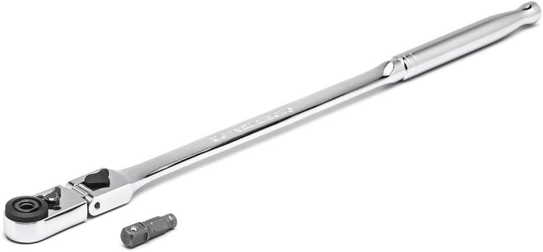 GEARWRENCH_1/4"_Drive_72_Tooth_Quick_Release_Locking_Flex_Slim_Head_Ratchet,_12"_-_81030
