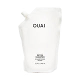 OUAI Detox Shampoo - Clarifying Shampoo for Build Up, Dirt, Oil, Product and Hard Water - Apple Cider Vinegar & Keratin for Clean, Refreshed Hair - Sulfate-Free Hair Care