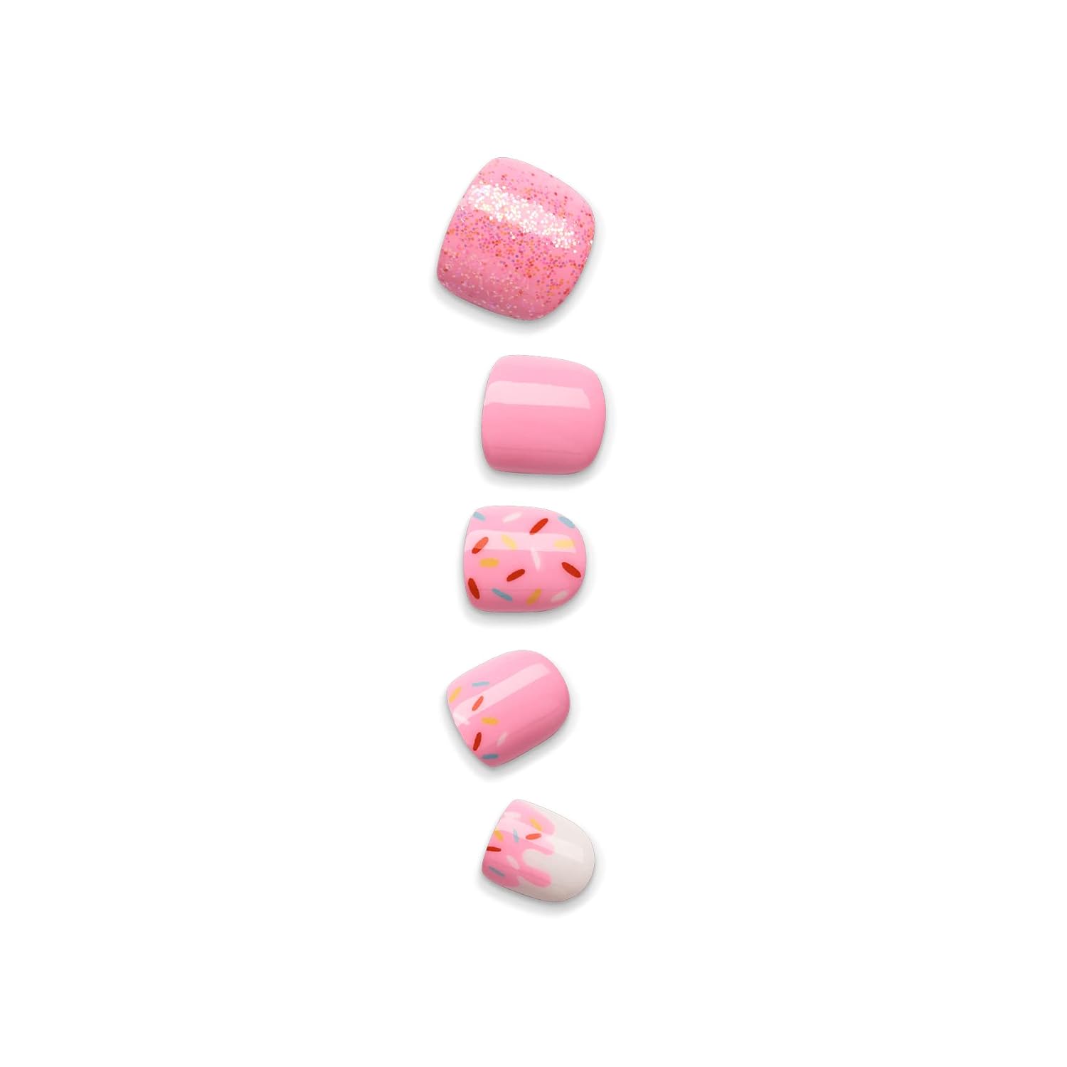 KISS_imPRESS_No_Glue_Mani_Press_On_Nails,_Mini,_'Super_Duper',_Pink,_Kids_Size,_Squoval_Shape,_Includes_20_Nails,_1_Mini_File