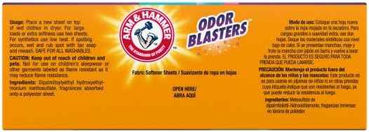 Arm & Hammer Odor Blaster Dryer Sheets, Fresh Burst, 120 Count