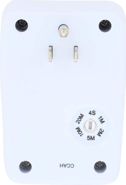 AmerTac_MLC4BC_Westek_Indoor_Plug-in_Motion_Activated_Light_Control_–_White,_120V_60Hz,_100_deg._Detection_Zone_|_Wireless_Motion_Sensor