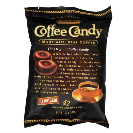 Bali's Best Coffee Candy Individually Wrapped – Thoughtful Housewarming and Valentine's Day Present for Coffee Lovers