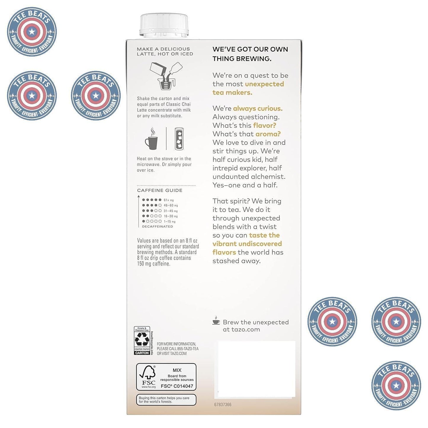 TAZO_Classic_Chai_Latte,_Black_Tea_Concentrate,_Easy-to-Serve_Caffeinated_for_Everyday_Lattes,_Mocktails_and_Hot_or_Iced,_32_oz_Carton