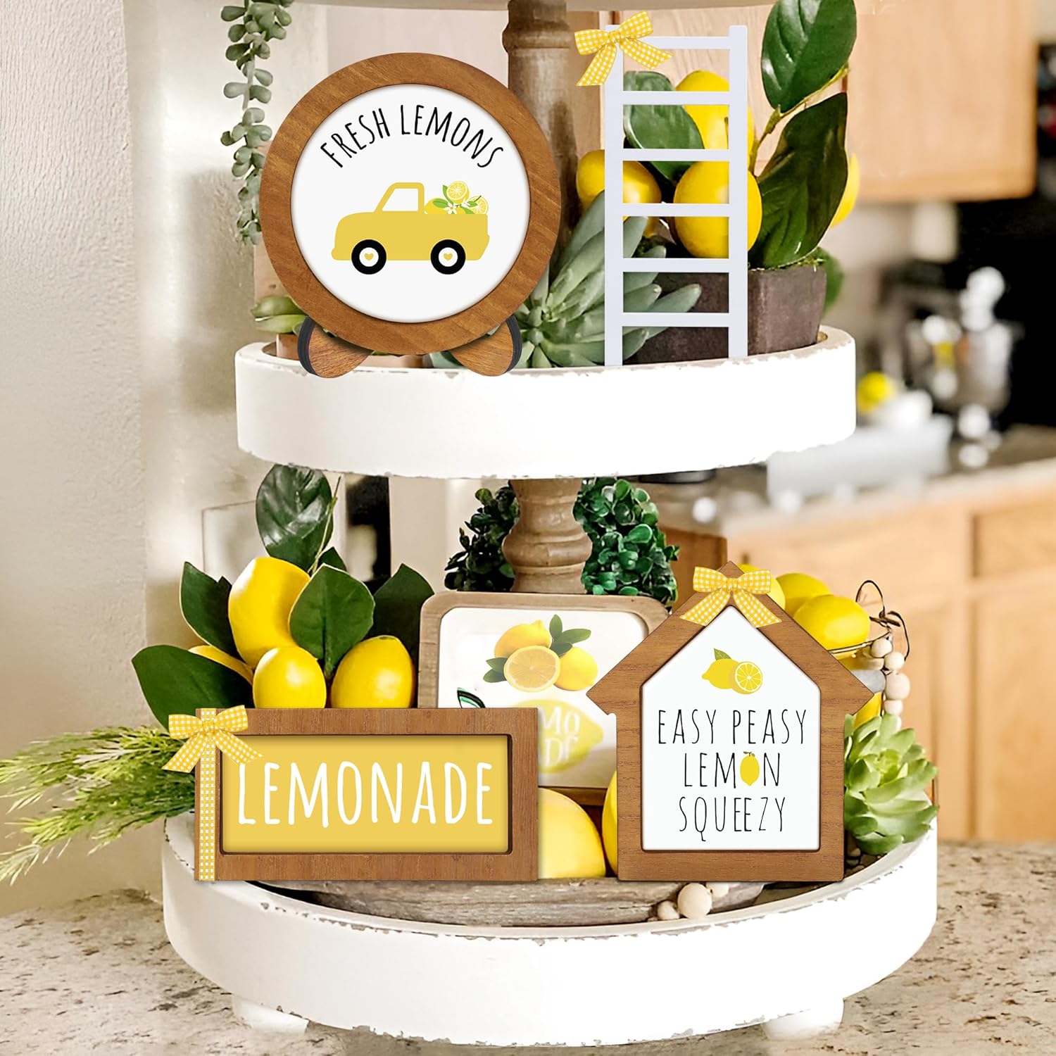 Farmhouse_Christmas_Tiered_Tray_Decorations_Set_-_Year_Round_Seasonal_Interchangeable_Holiday_Rustic_Wooden_Frames_with_Cards,_Ladder_for_Home_Kitchen_Table_Thanksgiving_Centerpiece