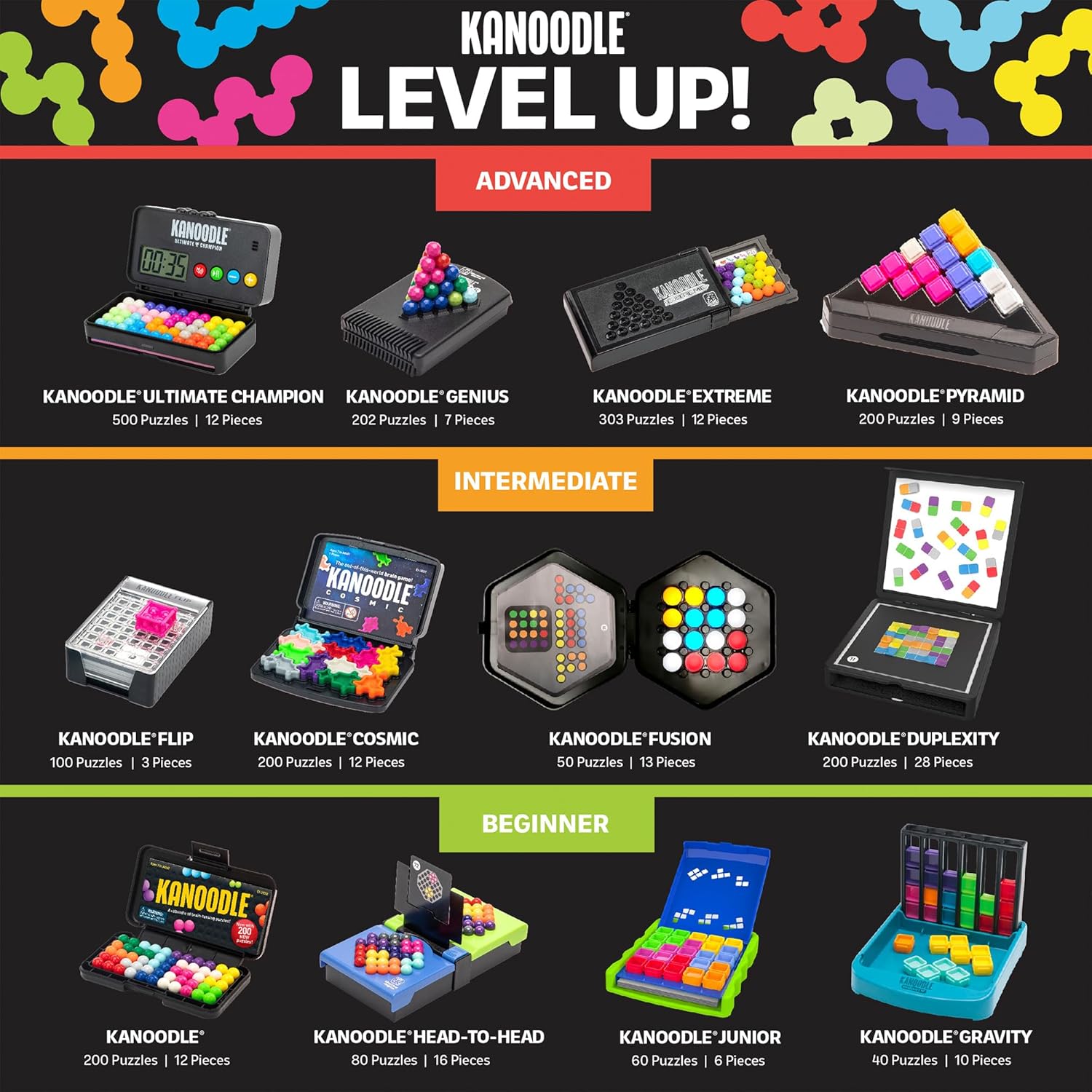 Educational_Insights_Kanoodle_Genius_3-D_Puzzle_Brain_Teaser_Game_for_Adults,_Teens_and_Kids,_Travel_Games,_Gift_for_Ages_8+