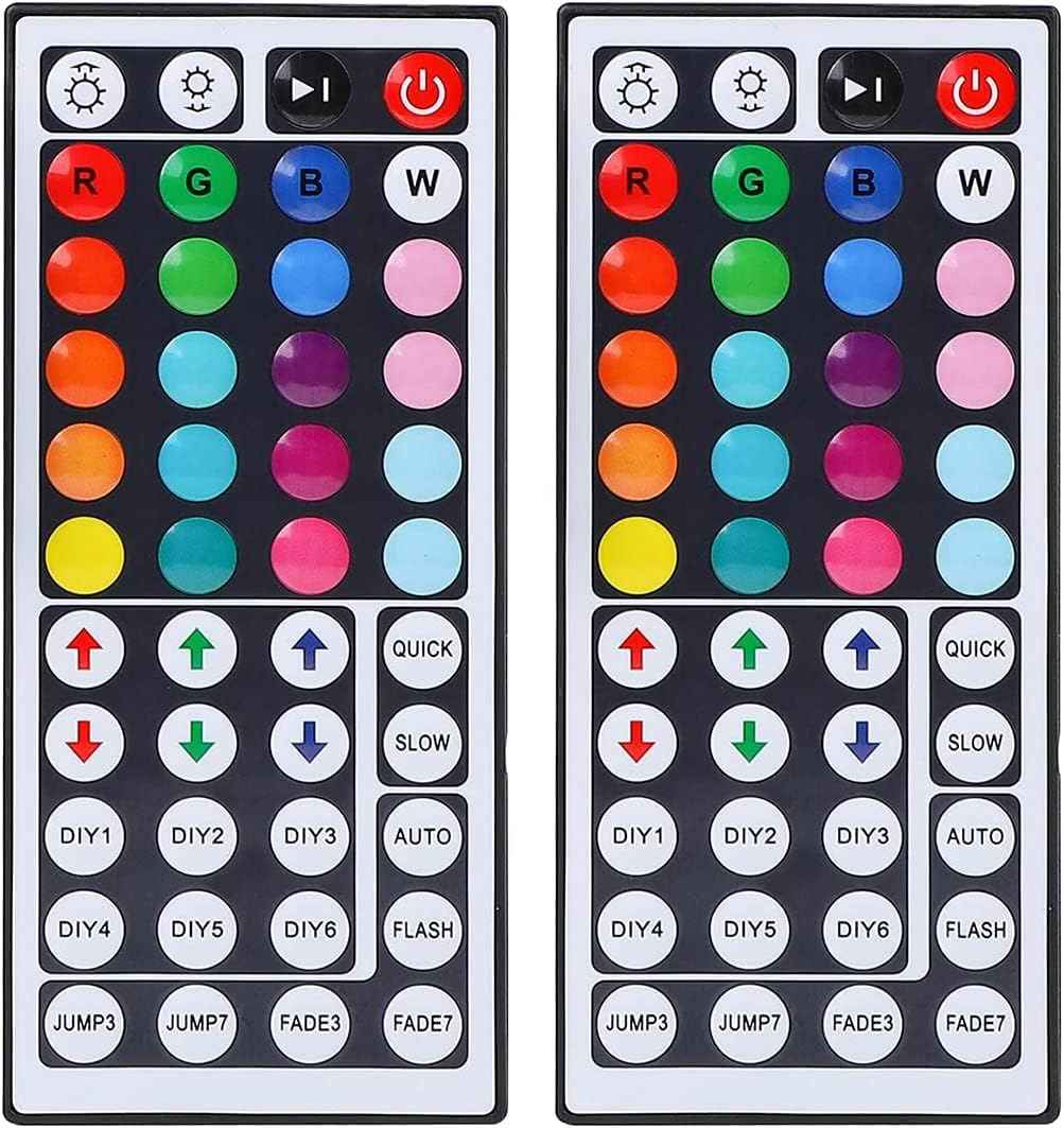 NOVELIC RGB LED Strip Remote – Thoughtful Housewarming Gift for Him, 2-Pack Value with 20 Colors and 5 Light Patterns