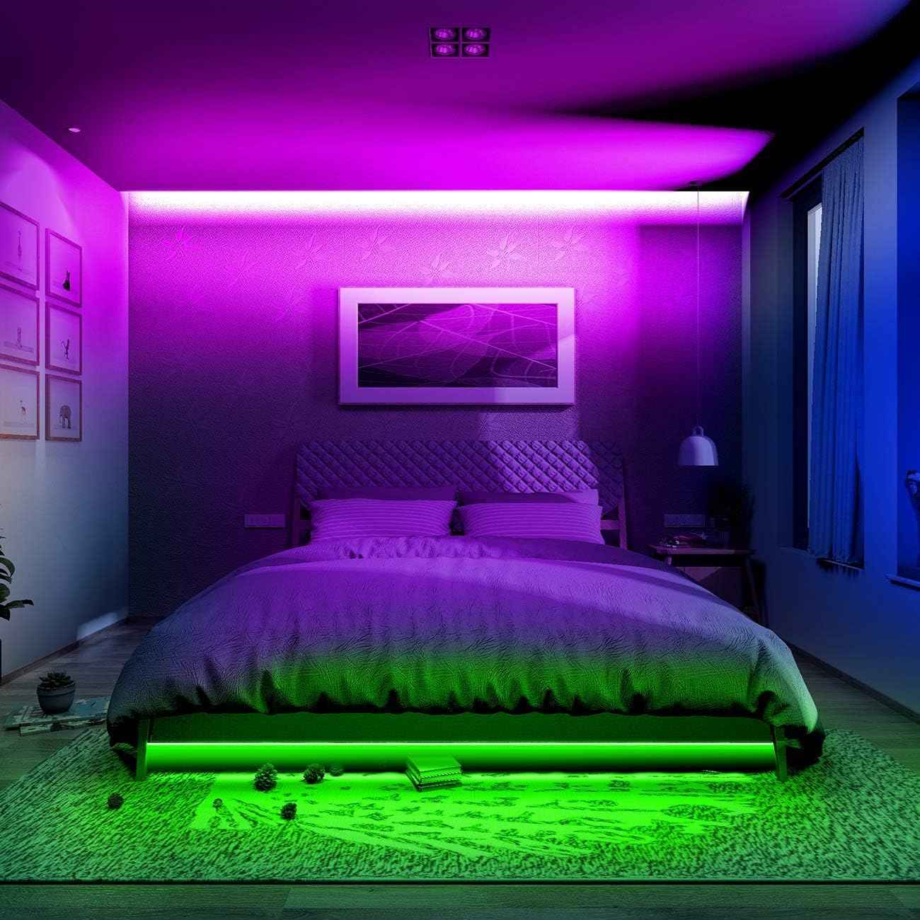 phopollo LED Strip Lights – Thoughtful Birthday Gift for Her, RGB Bedroom Decor with 44-Key Remote