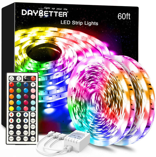 DAYBETTER Color Changing LED Strip – Housewarming Gift for Women, Home Decoration Mood Lighting for Bedroom and Dorm